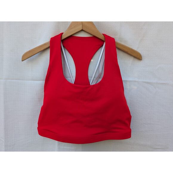 Fabletics Womens Boost Medium Impact Sports Bra XL Electric Cherry Mini Leopard - Picture 6 of 7